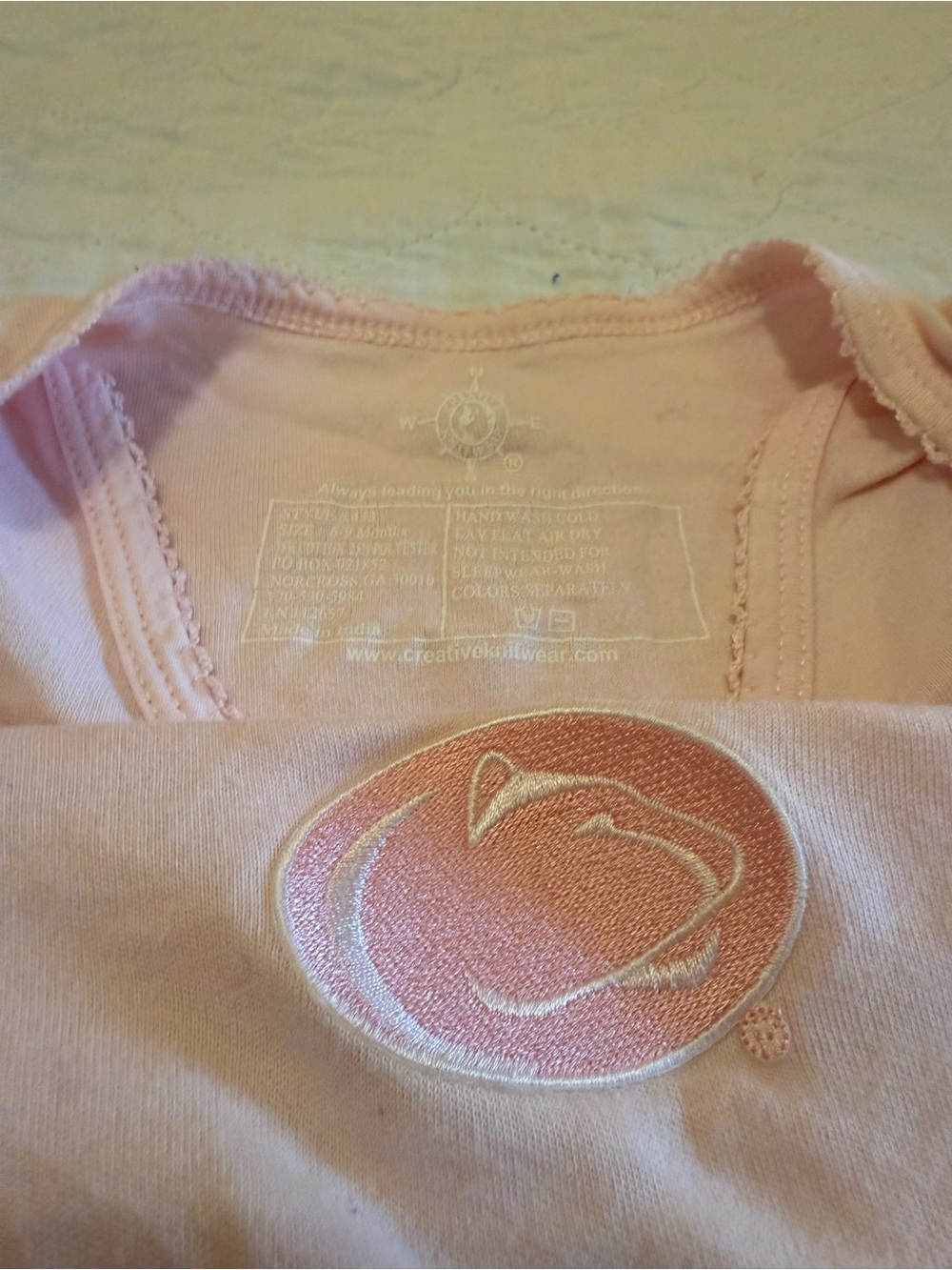 Pink Penn State onesie with tutu